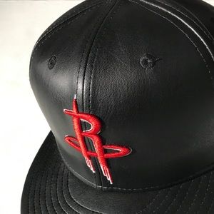 Houston rockets leather hat